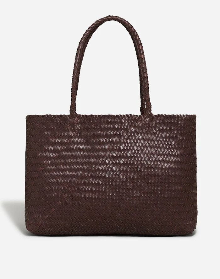 Handwoven Leather Tote