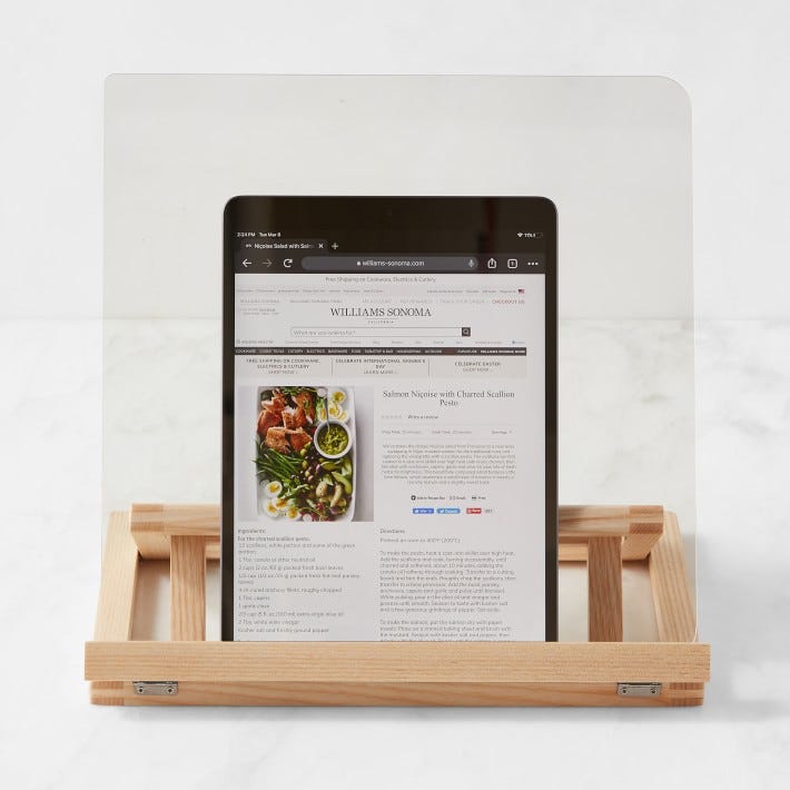 Foldable Kitchen Tablet & Cookbook Stand