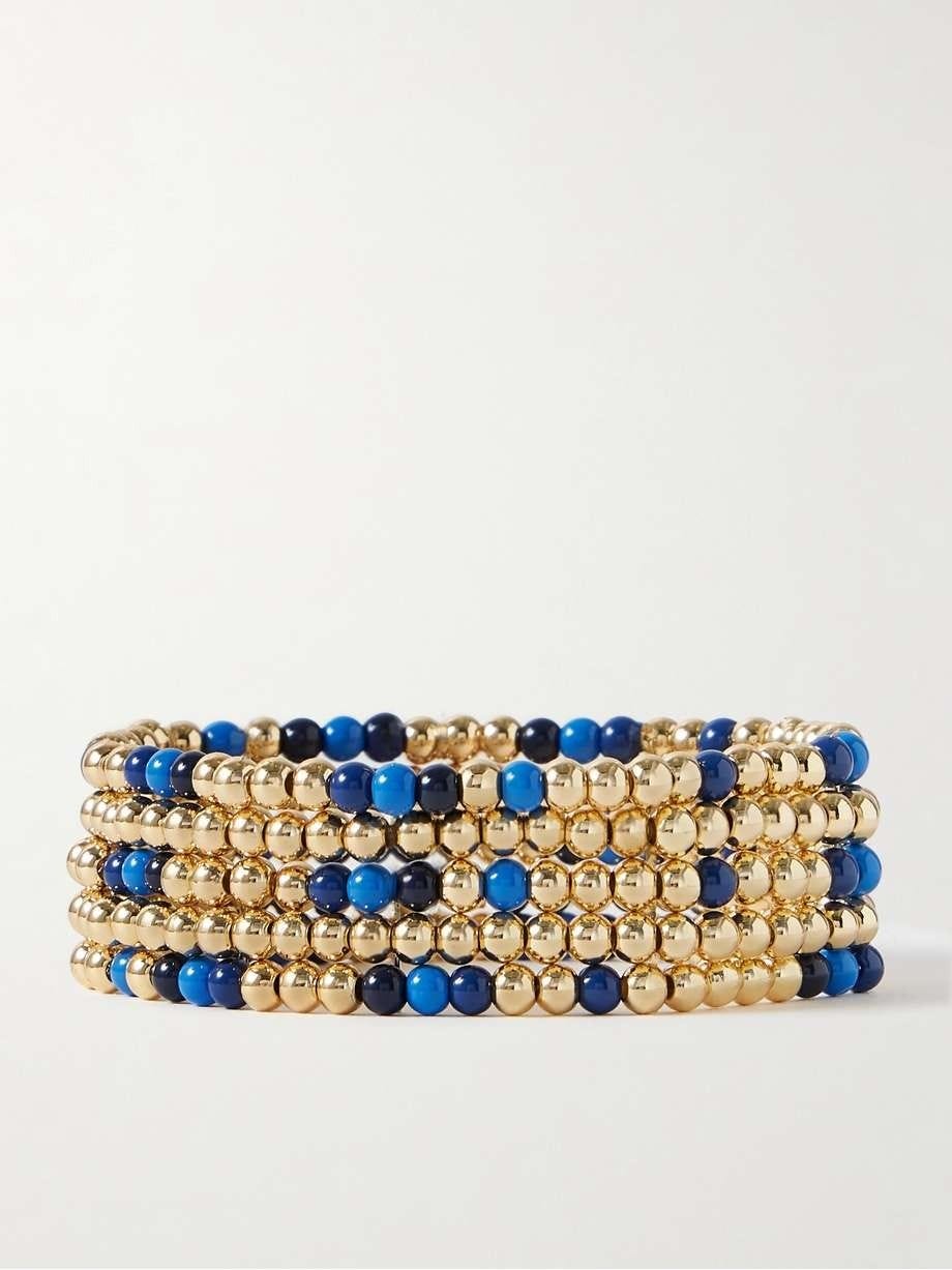 True Blue Enamel Bracelets