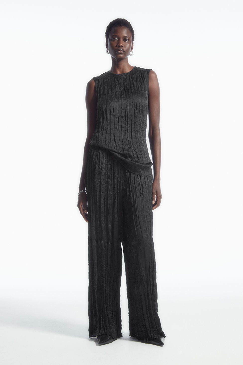 Crinkled Pilssé Trousers