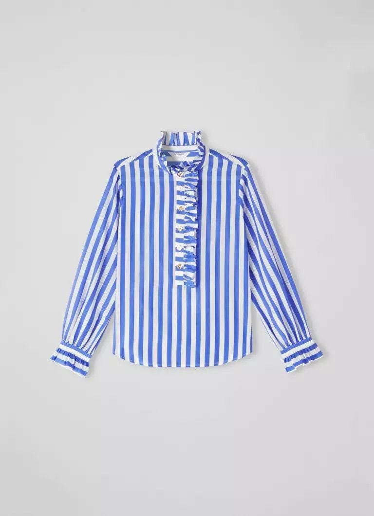 Camilla Blue and White Striped Shirt