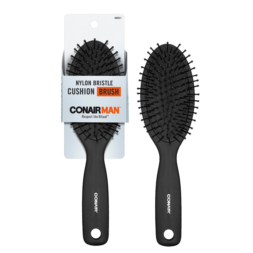 for Men Nylon Bristle Hairbrush