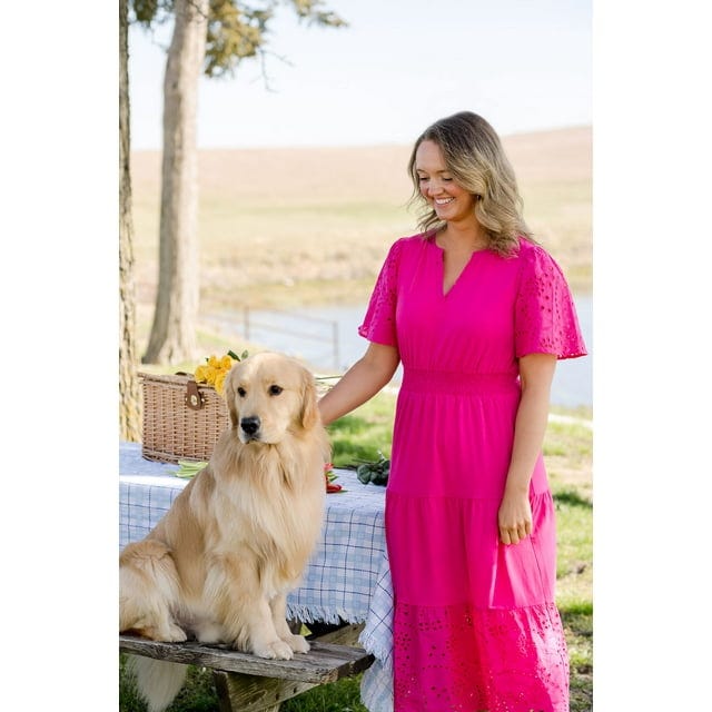 The Pioneer Woman Tiered Knit Midi Dress