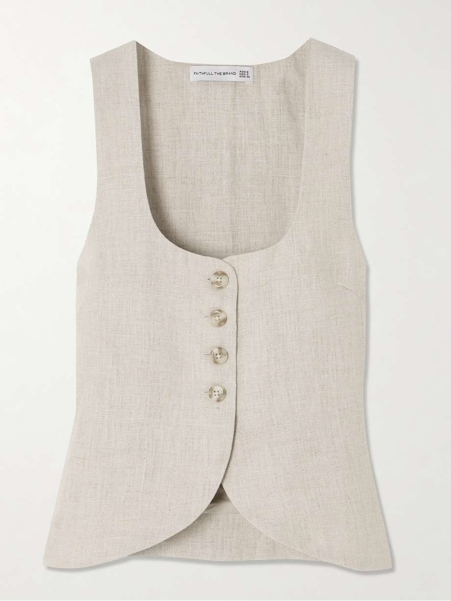 Stanze Linen Vest