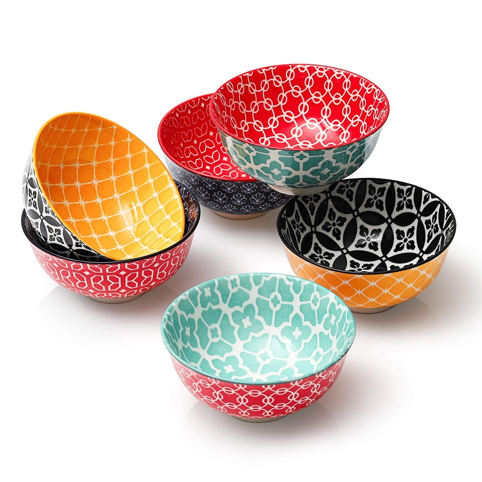 Juego de cuencos estampados