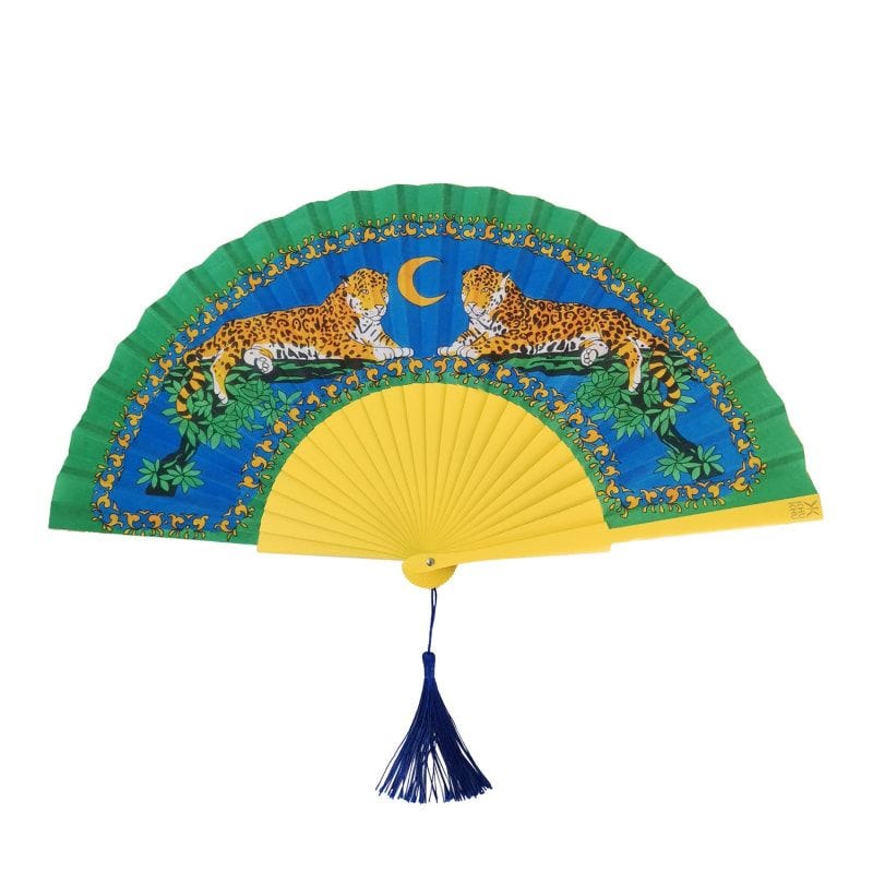 Lazy Leopards Hand Fan