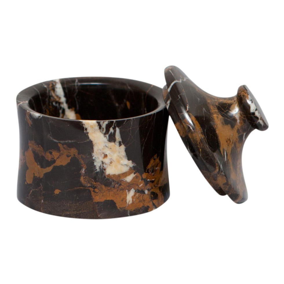 Black & Marble Marble Canister