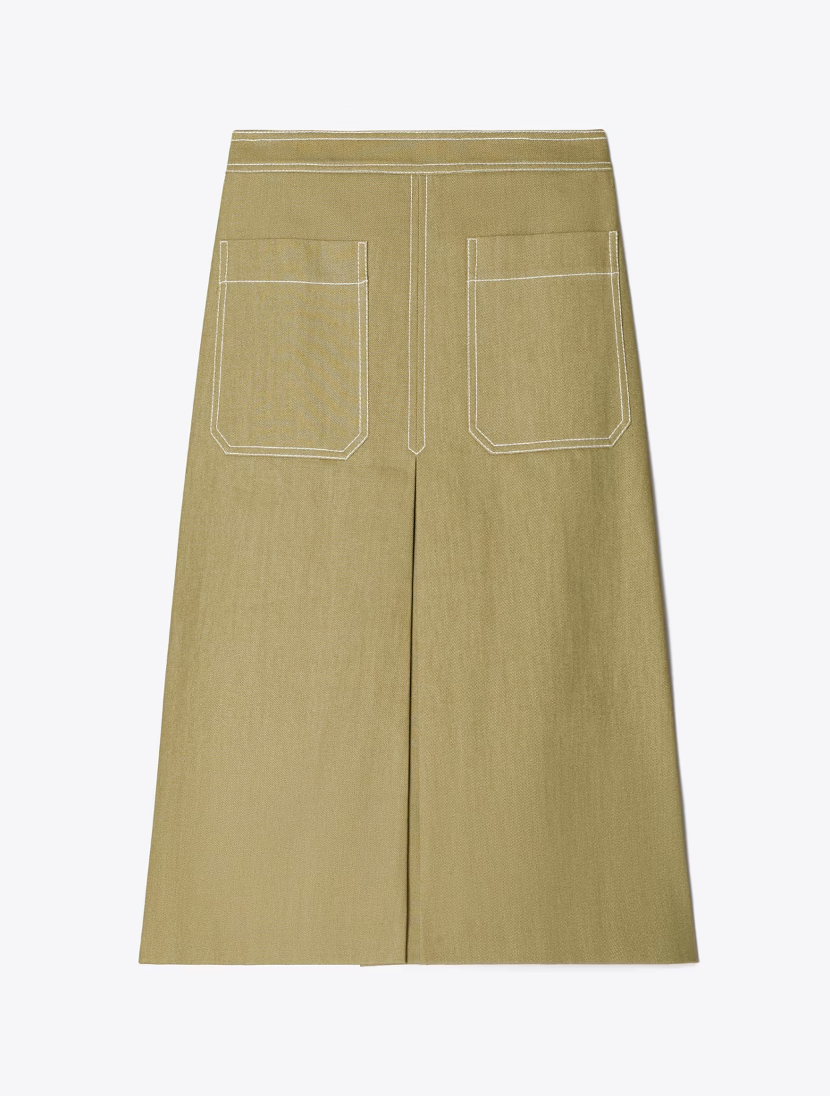 Tory Burch Cotton Twill Skirt