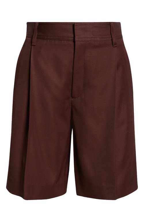 Pleat-Front Tailored Shorts