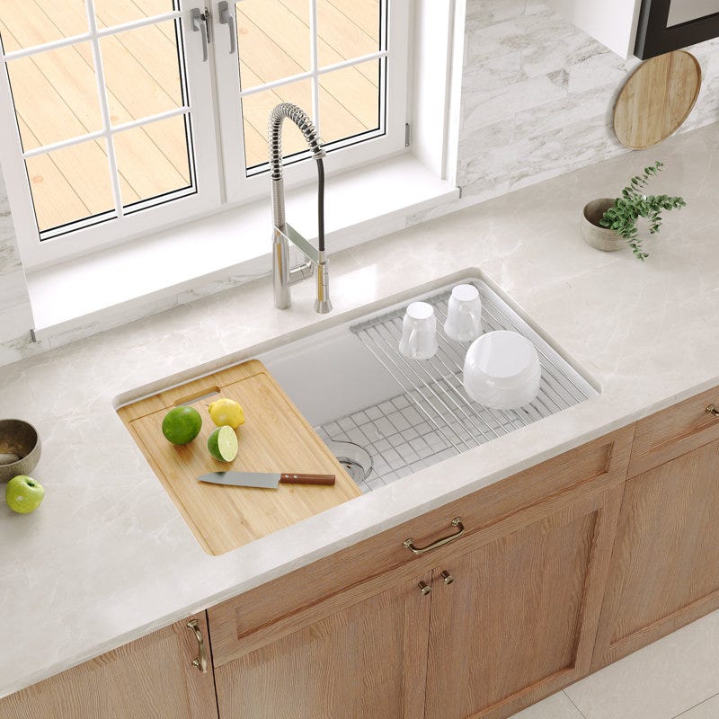 Fireclay Workstation Kitchen Sink