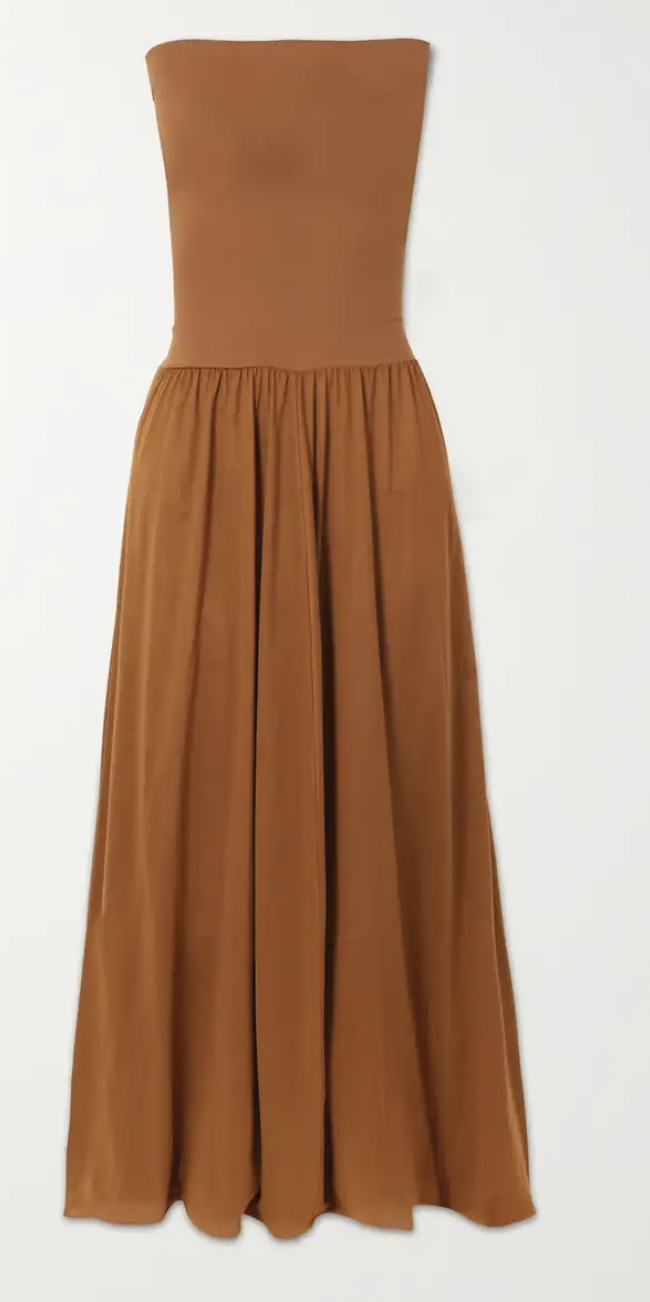 Eres Ankara strapless dress