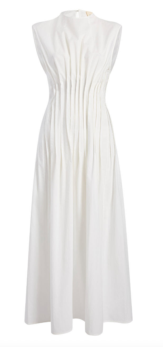 Khaite Wes Pleated Dress