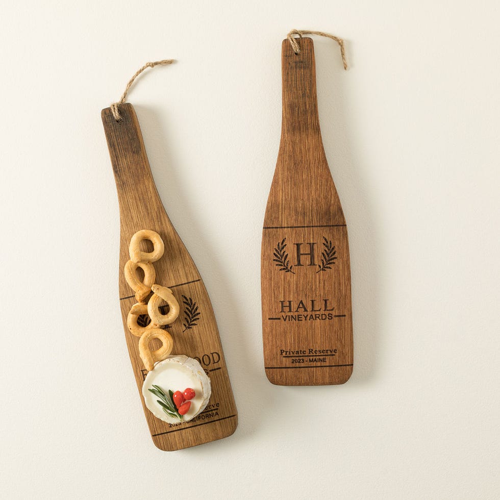 Personalized Wine Barrel Cheese Paddle
