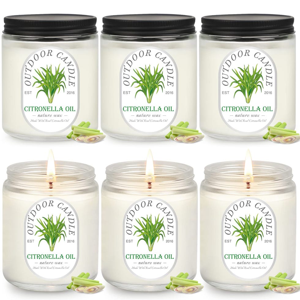 Juego de 6 Velas de Citronela Perfumadas