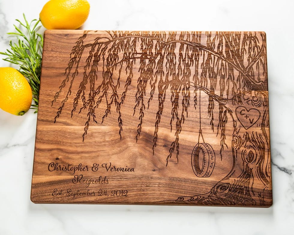 Personalized Willow Tree Cutting Board 