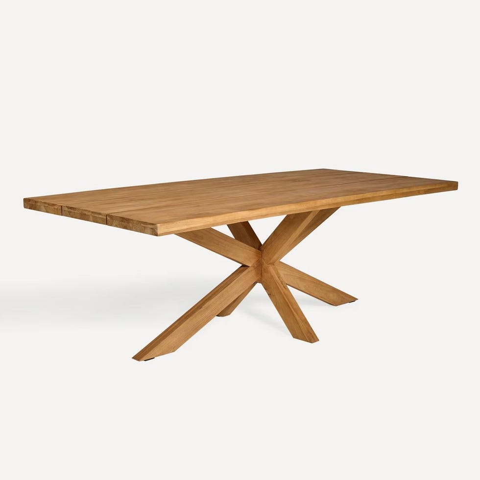 Mesa de comedor de jardín de madera de teca Kansas