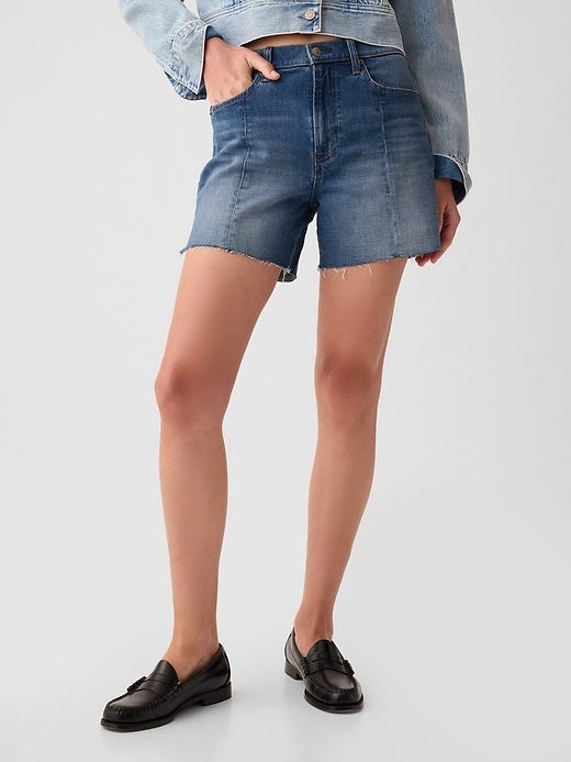 Girlfriend Denim Shorts