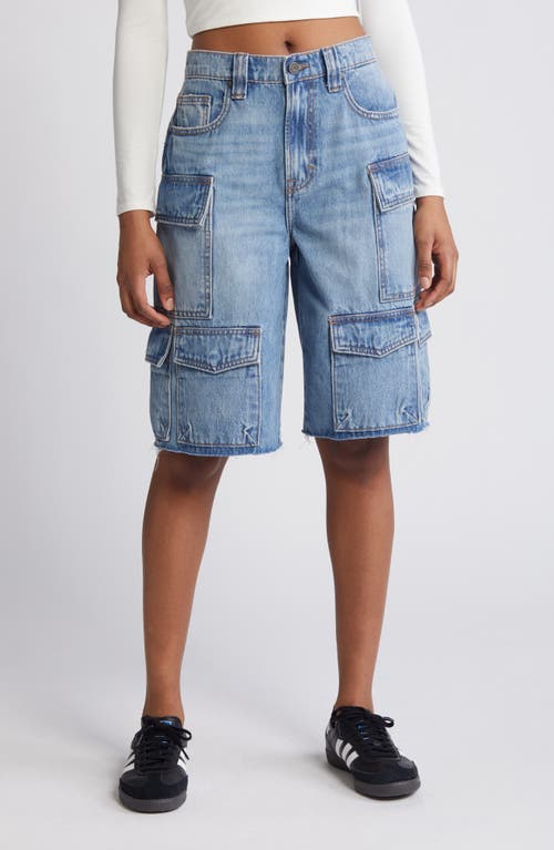 Baggy Denim Cargo Shorts