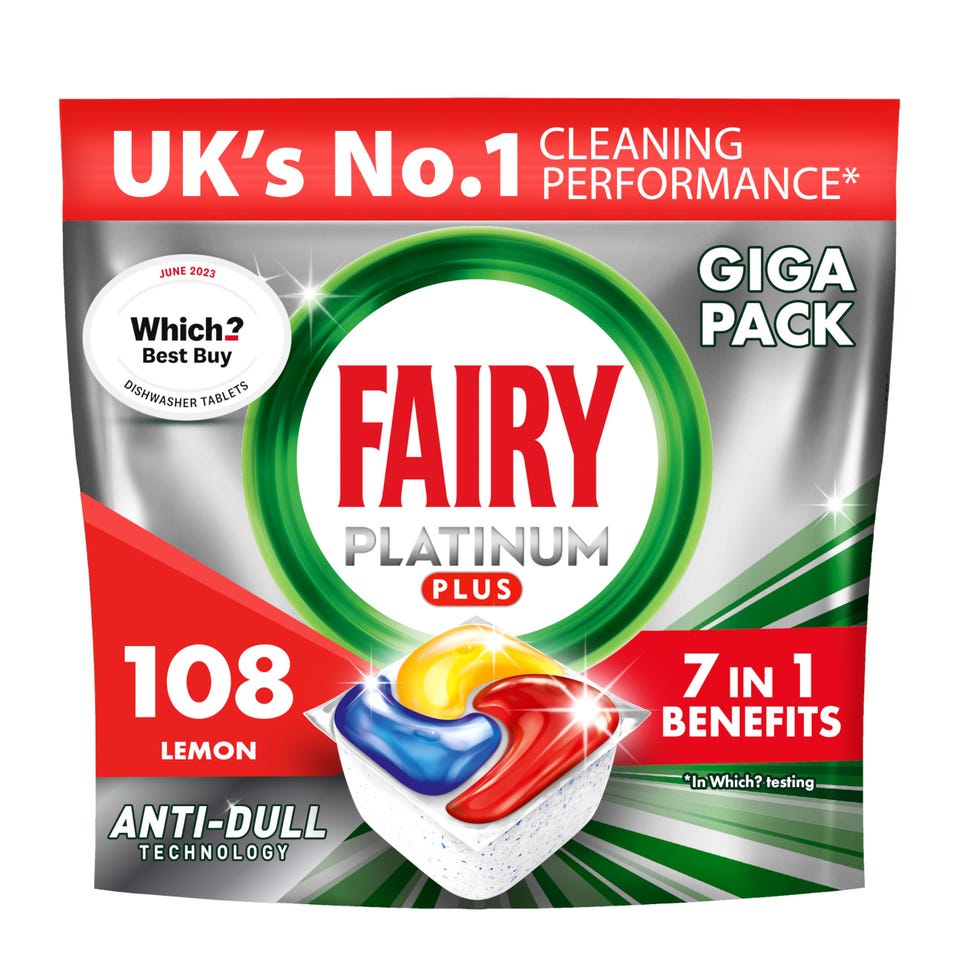 Fairy Platinum Plus All-in-1 Dishwasher Tablets