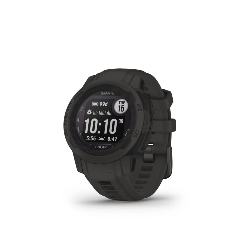 Garmin Instinct 2S Solar, Smartwatch, 40mm, Rugged design, Ricarica solare, Autonomia 51 giorni, +30 app multisport, GPS, Cardio, SpO2, Garmin Pay, Connect IQ (Graphite)