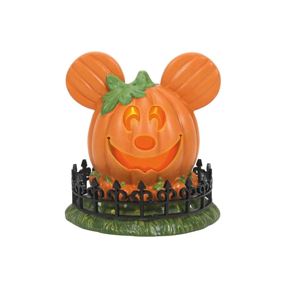 Disney Village Mickey Pumpkin Figurine