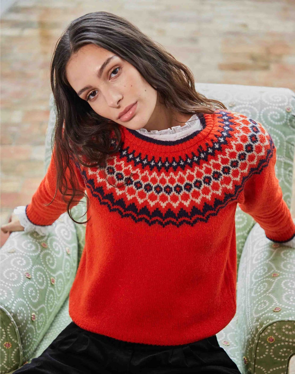 Wool Fair Isle Yoke Jumper