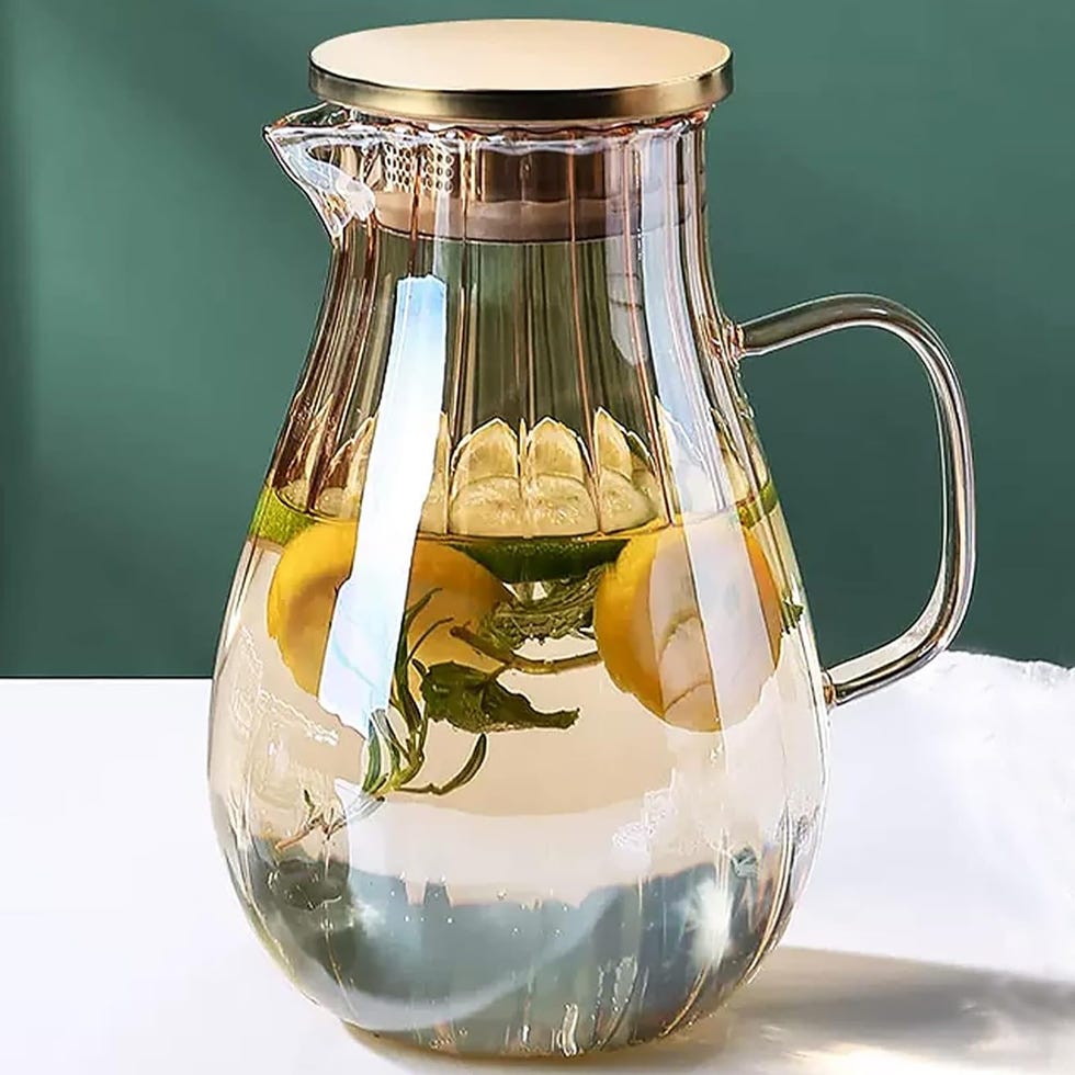 Glass Pitcher With Lid 