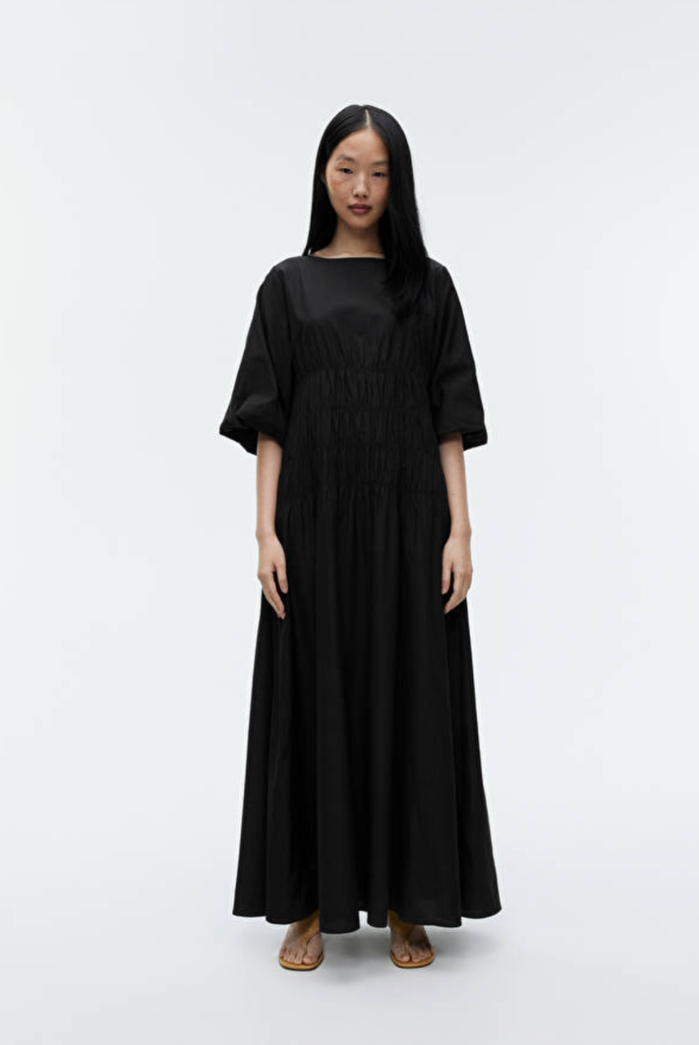 Short-Sleeved Maxi Dress