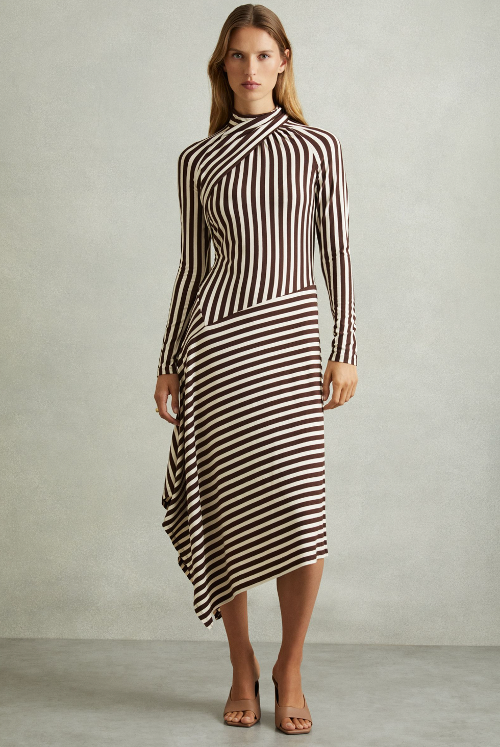 Striped Midi Dress