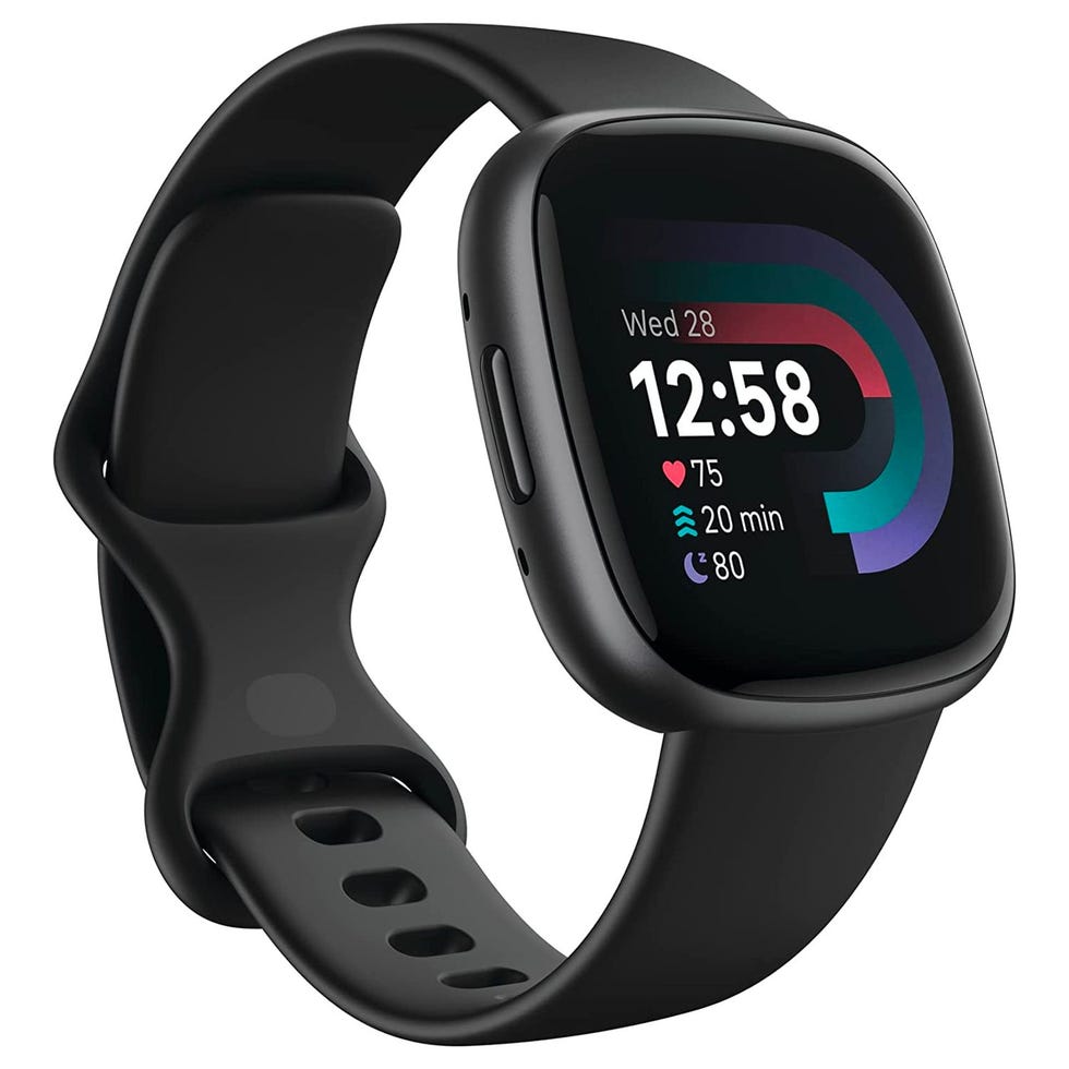 Fitbit Versa 4 Fitness Smartwatch with Daily Readiness, GPS, 24/7 Heart Rate, 40+ Exercise Modes, Sleep Tracking and more, Black/Graphite, One Size (S & L Bands Included)