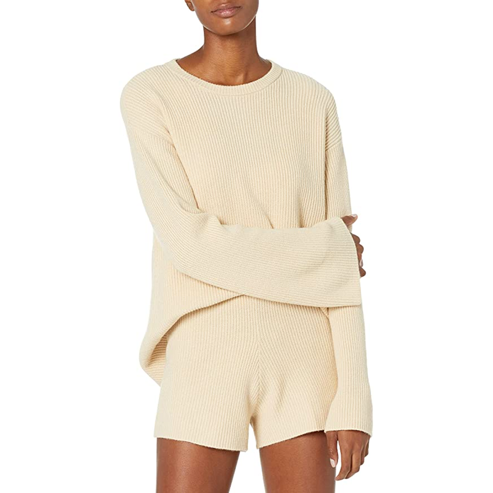 Alice Crewneck Ribbed Pullover Sweater