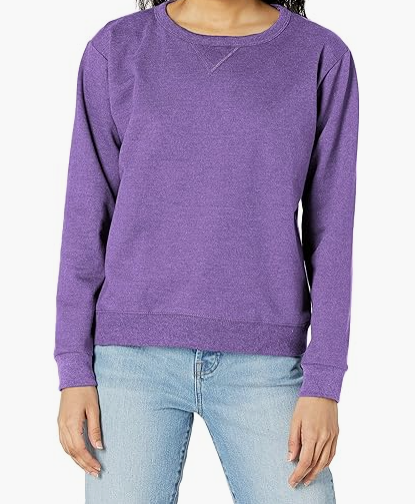 Women's Ecosmart V-Notch Crewneck Sweatshirt