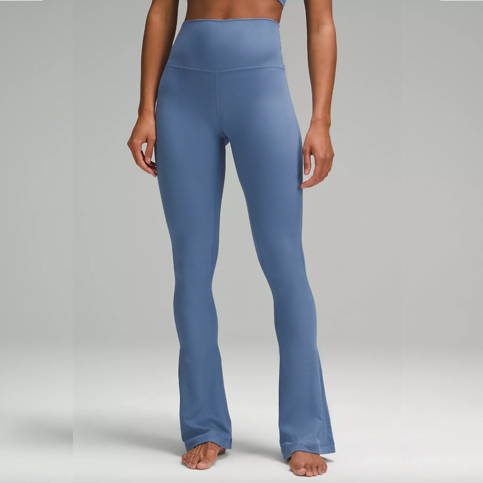 Align high-rise mini flared trousers