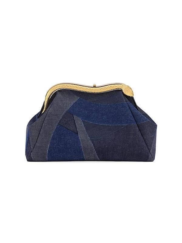 Serpenti Denim Clutch