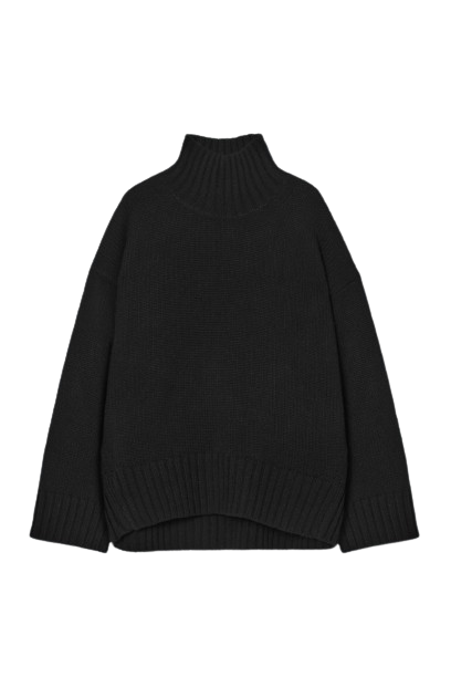 Chunky Pure Cashmere Turtleneck Jumper