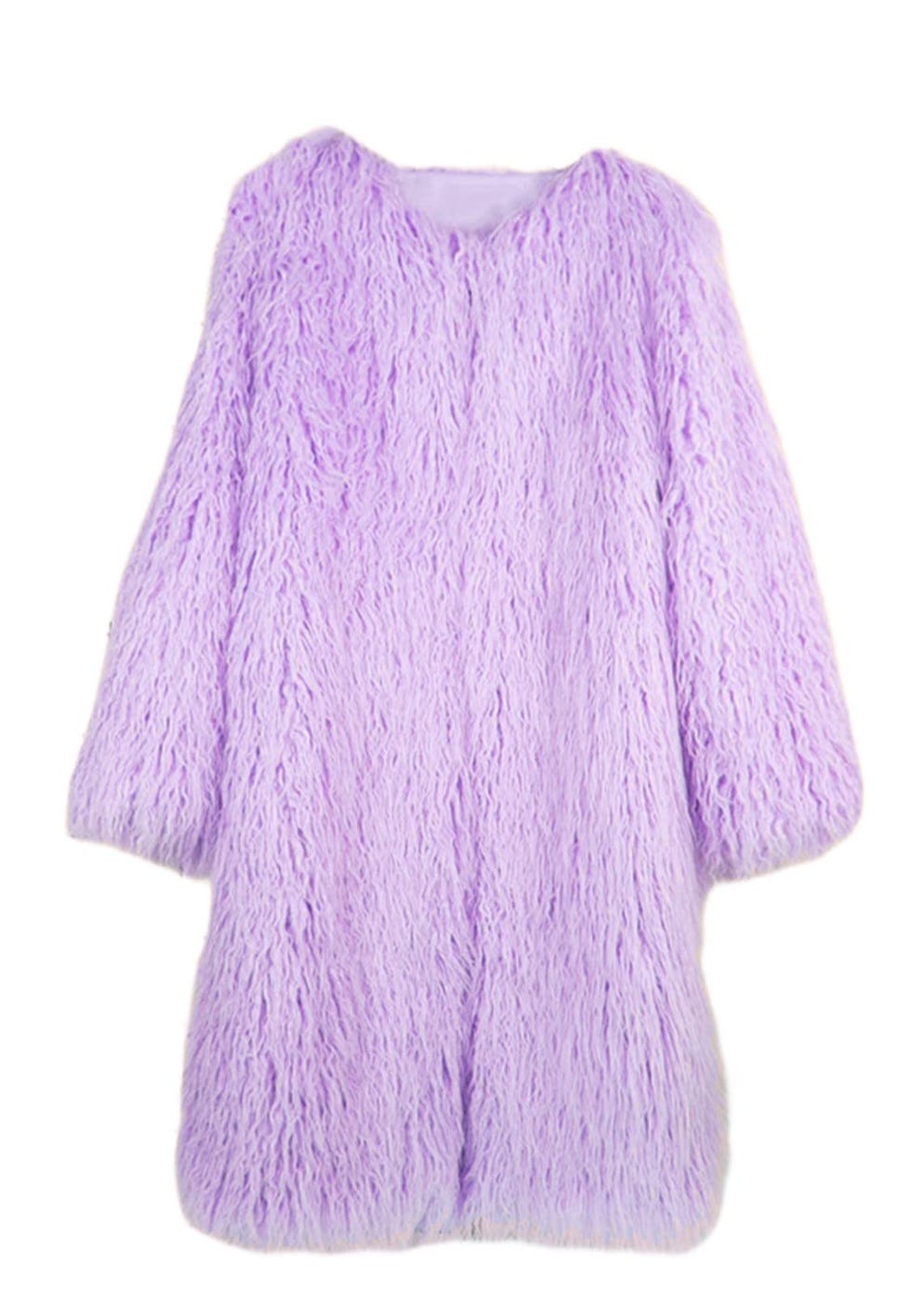 Fluffy Faux Fur Overcoat