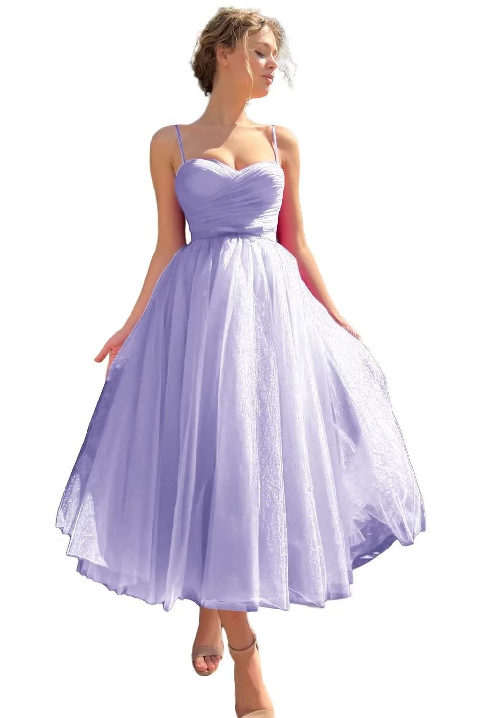 Lavender Tulle Ball Gown