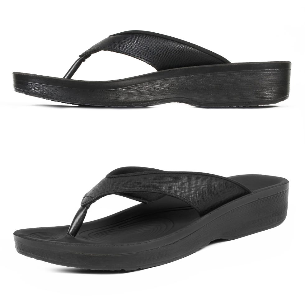 Orthopedic summer flip flops with arch support