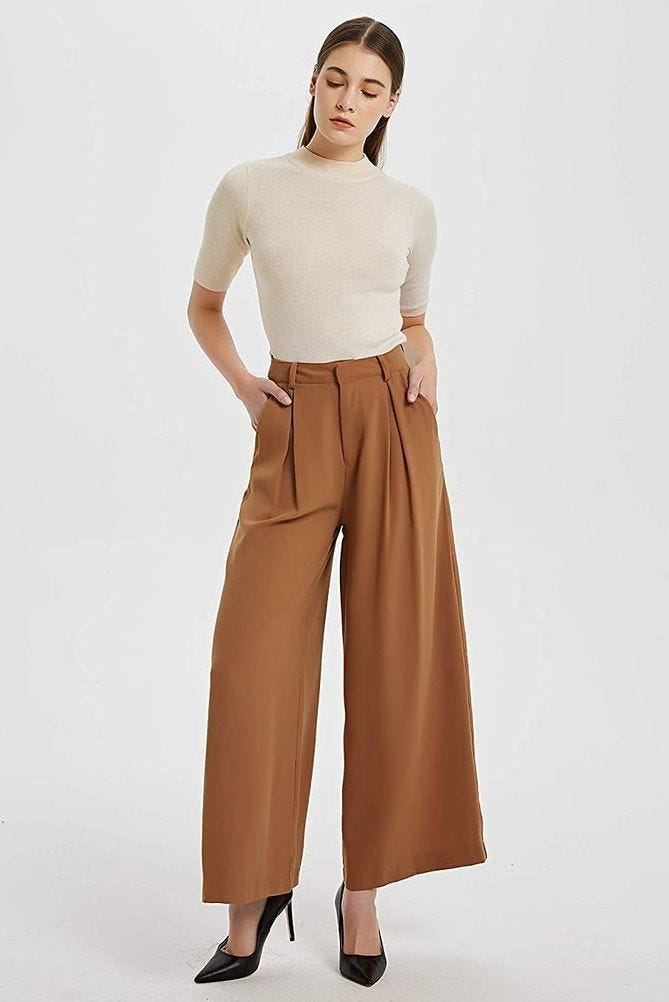 High-Waist Wide-Leg Palazzo Pants 