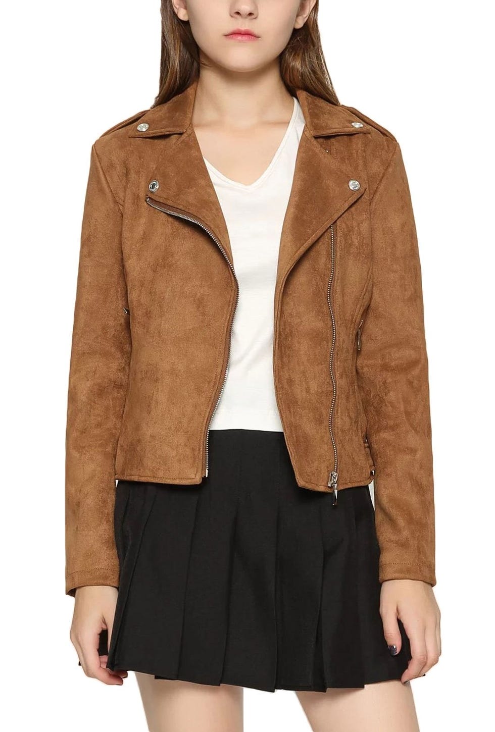 Faux suede jacket