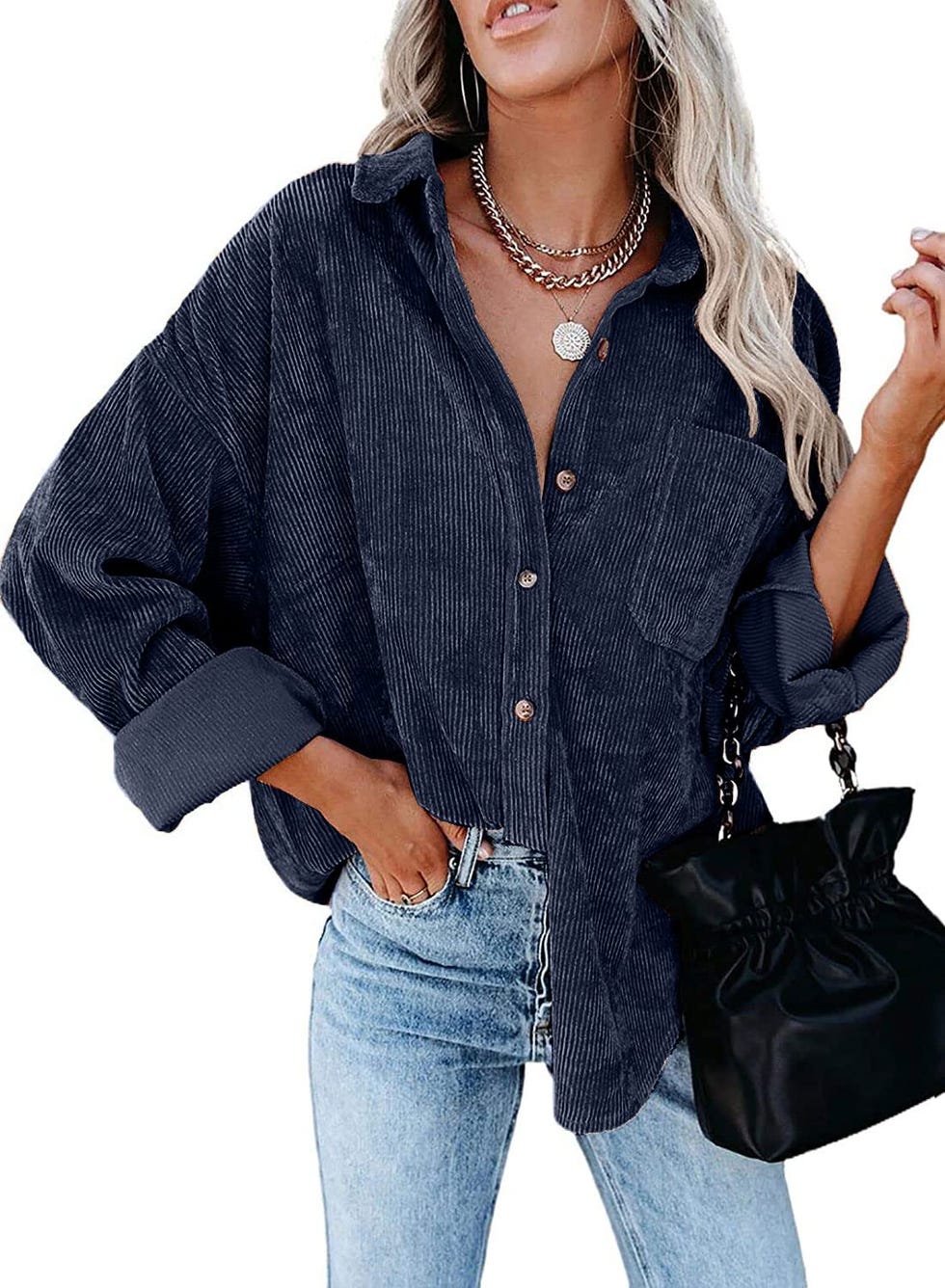 Corduroy Button Down Shirt