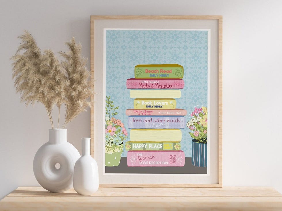 Personalized Book Spines Print