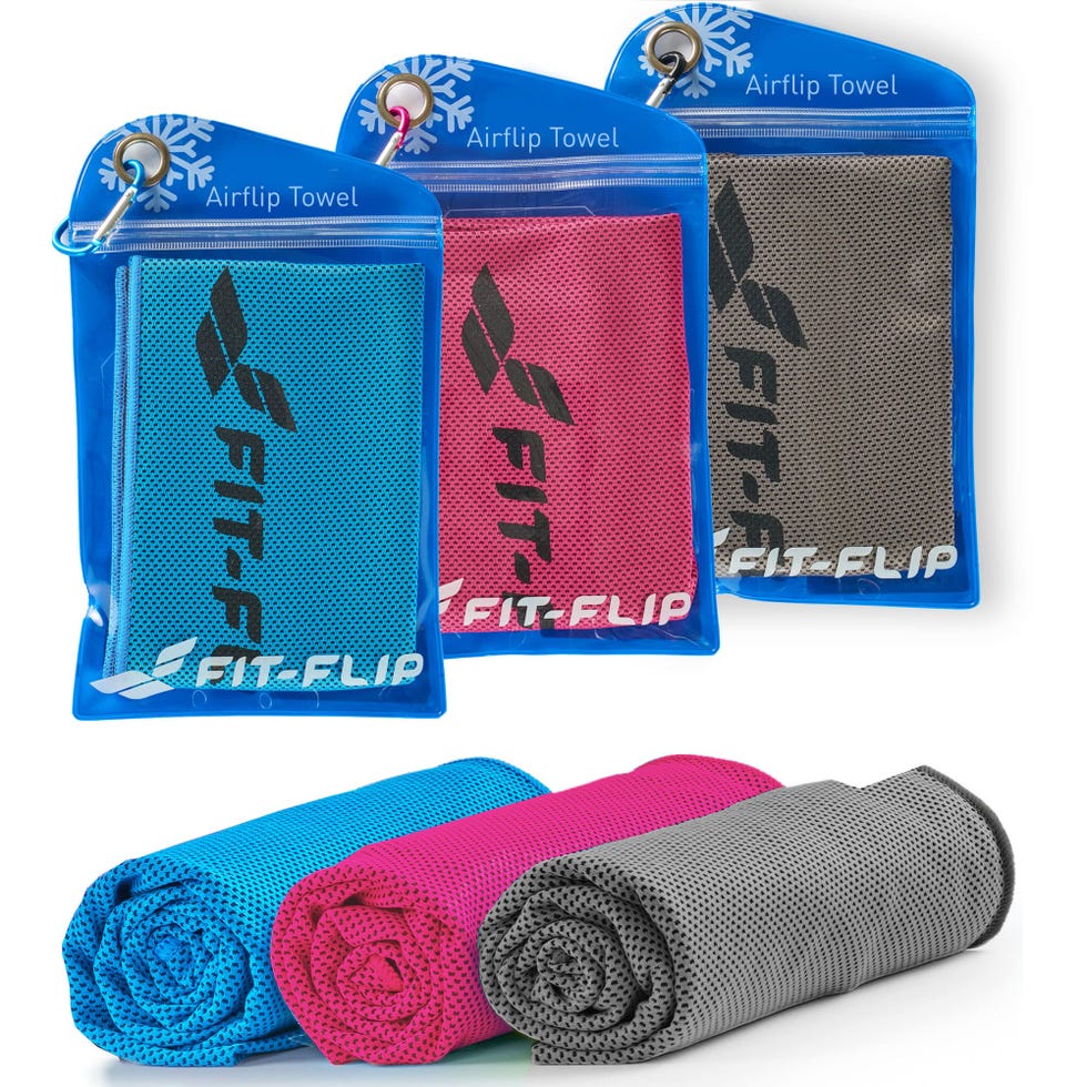 Pack de 3 toallas de microfibra efecto frío y refrescante