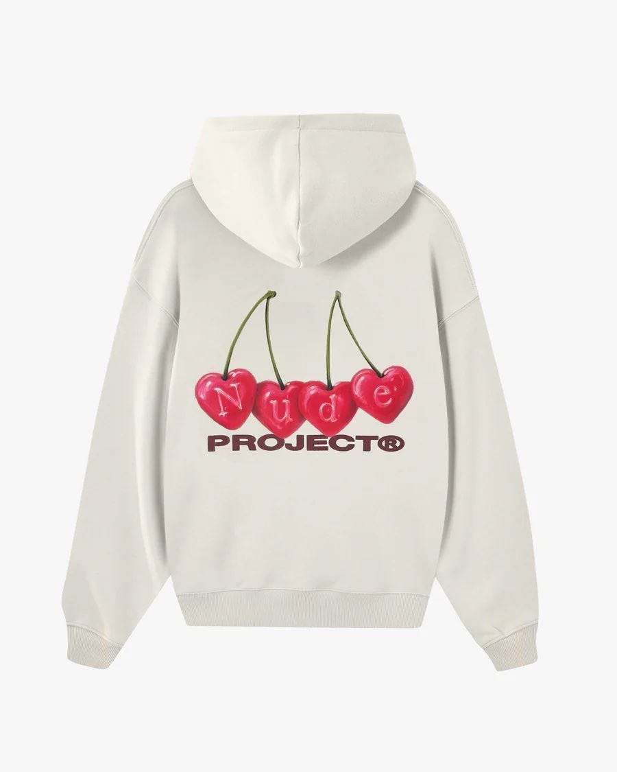 SUDADERA CHERRY OFF-WHITE