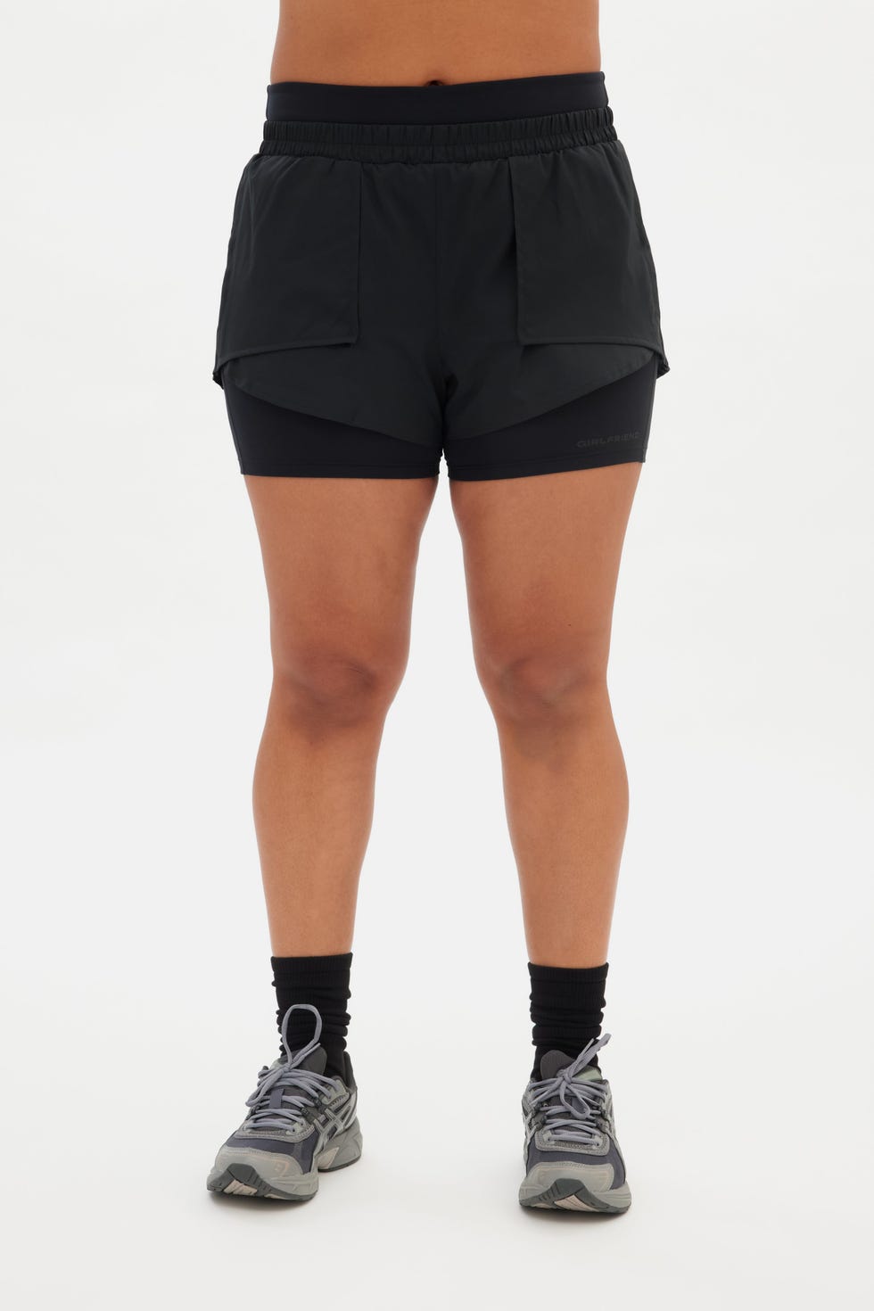 Black Fallon Layered Short