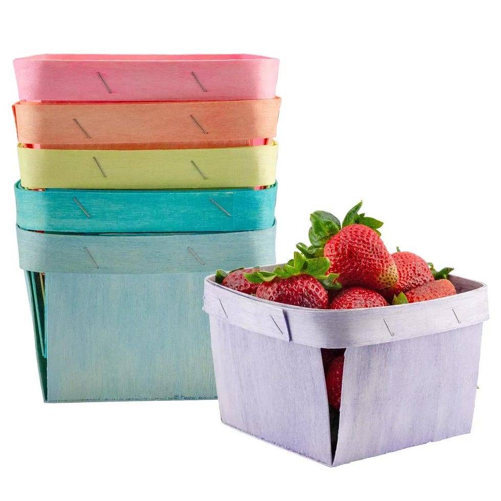 Quart Wooden Berry Baskets (Set of six)