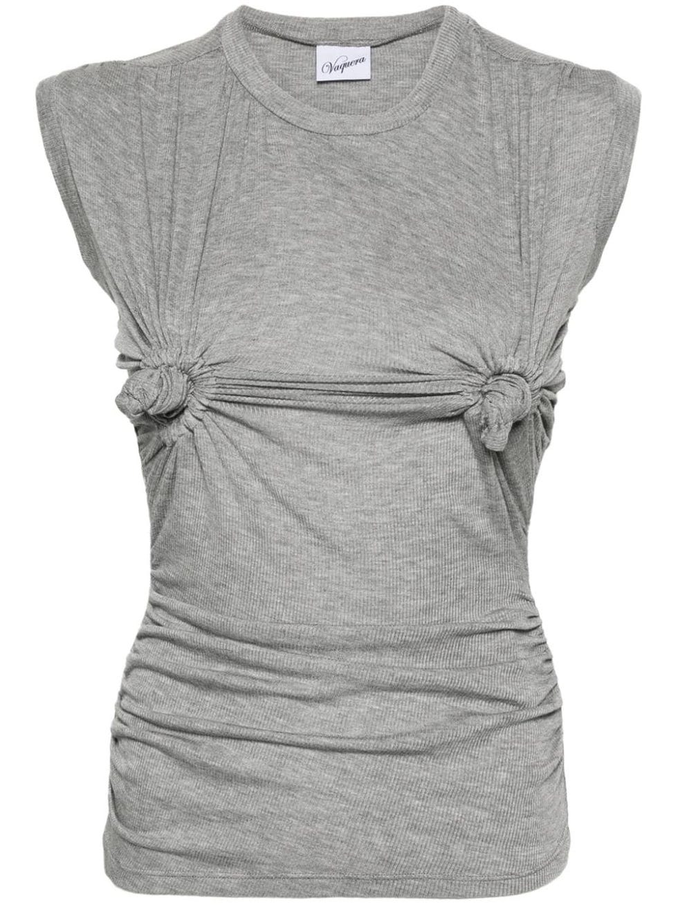 Knotted Fine-Ribbed T-shirt