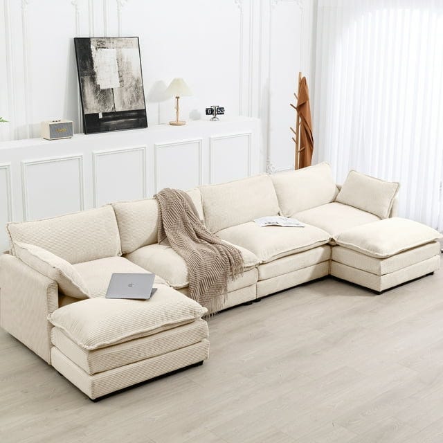 U-Shaped Sectional Sofa Set