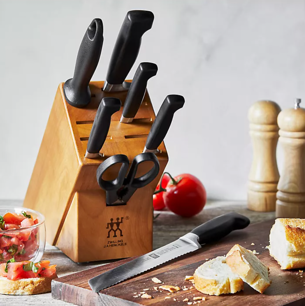 Knife block set, 8 pieces