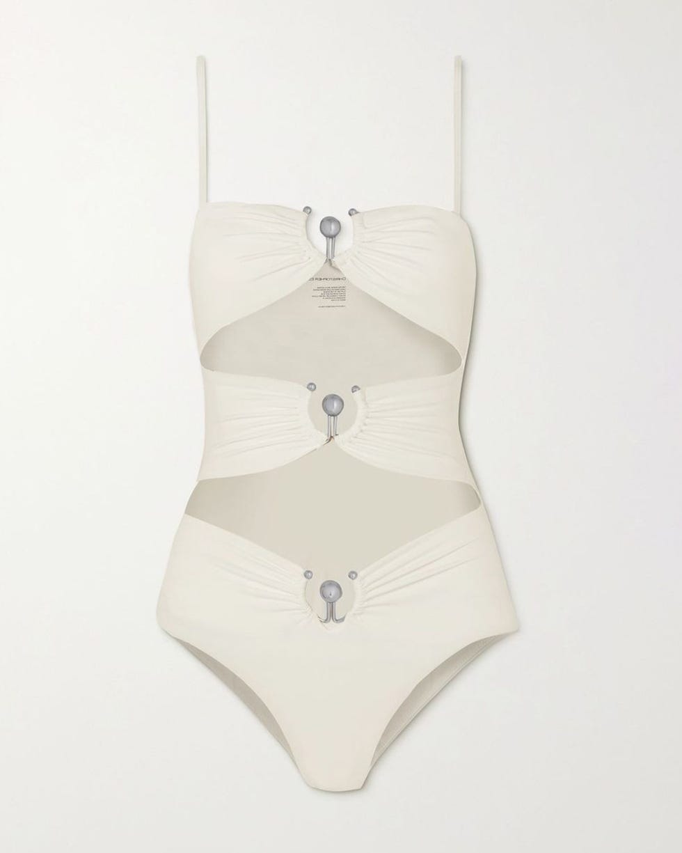 Embellished Cut-Out Swimsuit